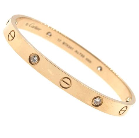 cartier love bracelet size 17 gold|cartier love bracelet smallest size.